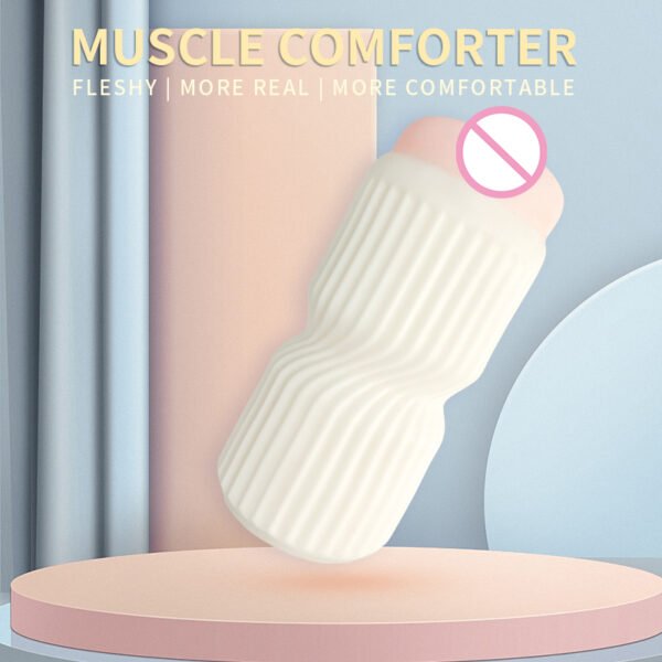 SIIHO Male Manual Penetrating Soft Slow-Play Masturbator, Care for Your Health