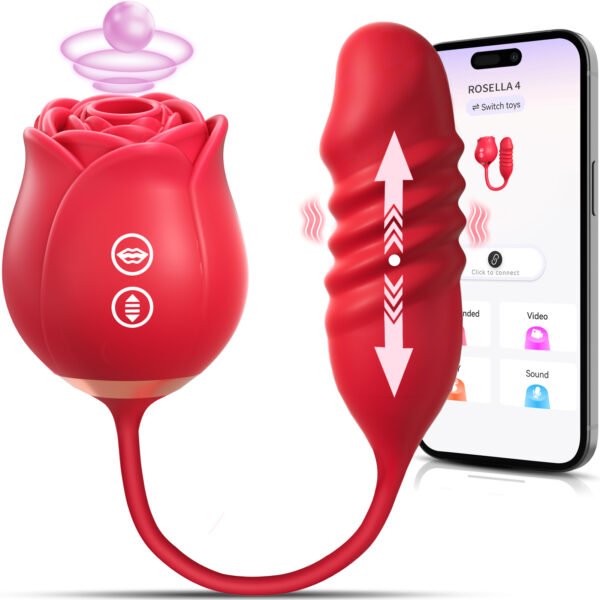 Vibrator Dildo Sex Toys for Women，Sex Toy with Thrusting G Spot Vibrators & 10 Sucking Modes for Clitoral Nipple Stimulation Anal Double-Ended Dildos Adult Sex Toys Games for Couples